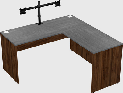L-shaped office desk