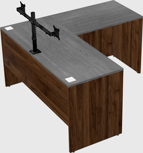L-shaped office desk