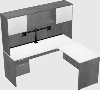 L-shaped office desk