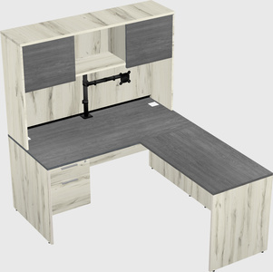 L-shaped office desk
