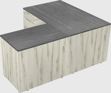 L-shaped office desk
