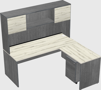 L-shaped office desk