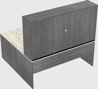 L-shaped office desk