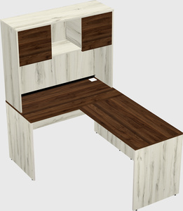 L-shaped office desk