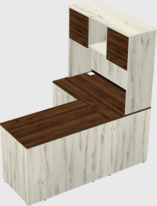L-shaped office desk