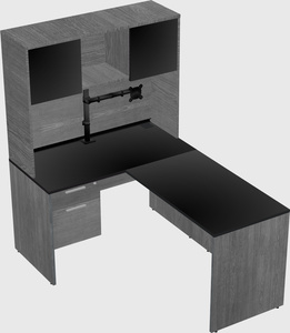 L-shaped office desk