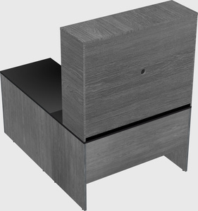 L-shaped office desk