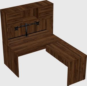 L-shaped office desk