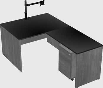 L-shaped office desk