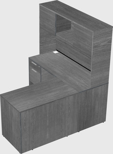 L-shaped office desk