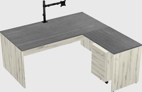 L-shaped office desk
