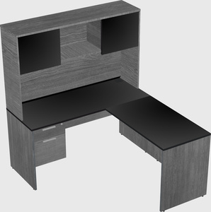 L-shaped office desk