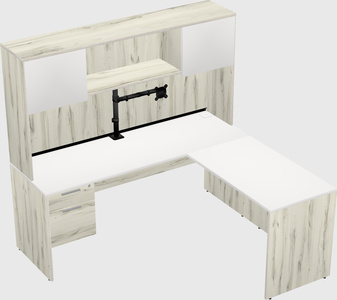 L-shaped office desk