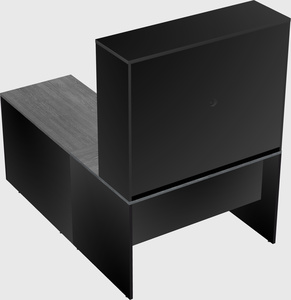 L-shaped office desk