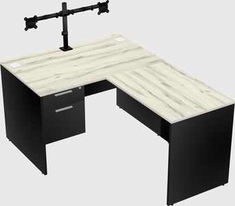L-shaped office desk