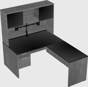 L-shaped office desk