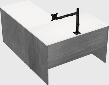 L-shaped office desk