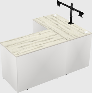 L-shaped office desk