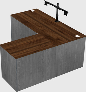 L-shaped office desk