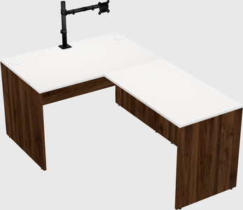 L-shaped office desk