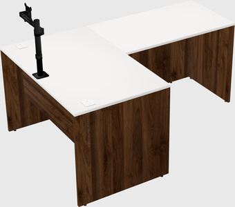 L-shaped office desk