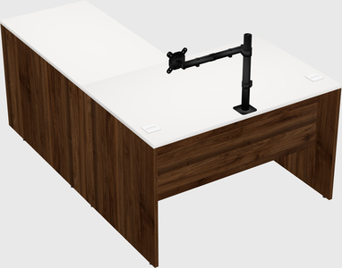L-shaped office desk