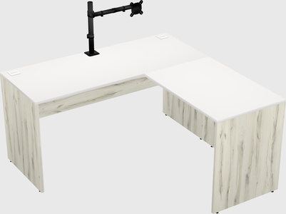 L-shaped office desk