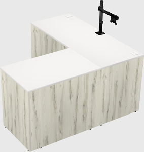 L-shaped office desk