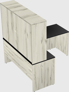 L-shaped office desk