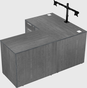 L-shaped office desk