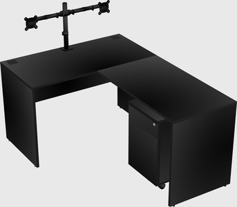L-shaped office desk