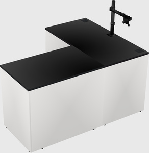L-shaped office desk