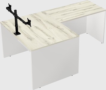 L-shaped office desk