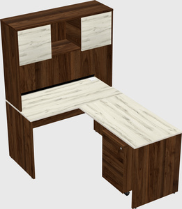 L-shaped office desk