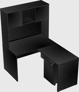 L-shaped office desk