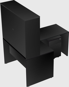 L-shaped office desk