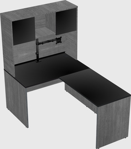 L-shaped office desk