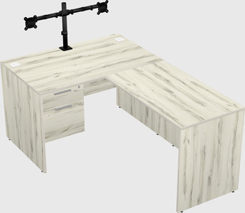 L-shaped office desk