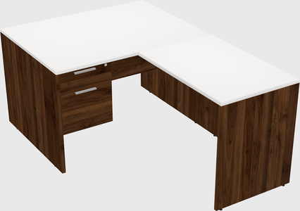 L-shaped office desk