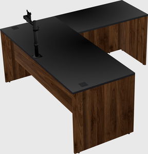 L-shaped office desk