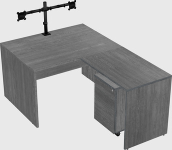L-shaped office desk