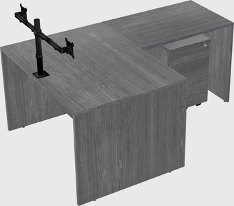 L-shaped office desk