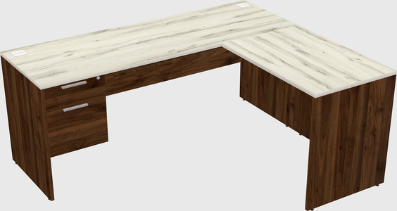 L-shaped office desk