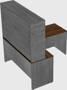L-shaped office desk