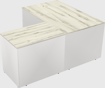 L-shaped office desk