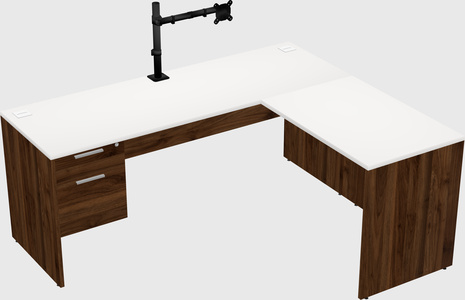 L-shaped office desk