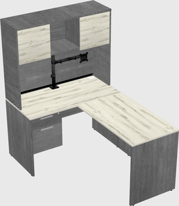 L-shaped office desk