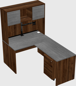 L-shaped office desk