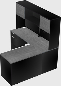 L-shaped office desk