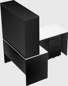 L-shaped office desk